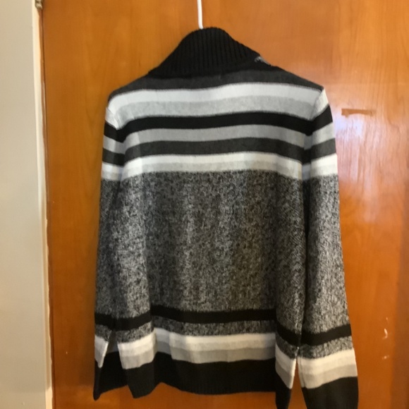 Turtleneck Women’s Striped Sweater by Karen Scott - Picture 3 of 4